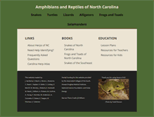 Tablet Screenshot of herpsofnc.org